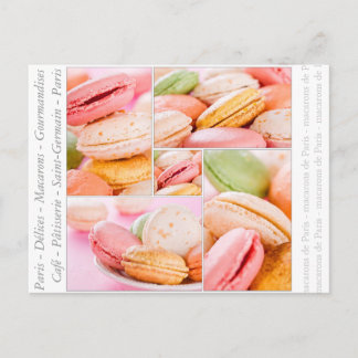 Carte postale Macarons française