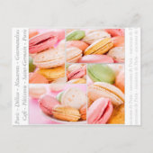Carte postale Macarons française (Devant)