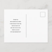 Carte Postale Macarons roses & framboises Merci (Dos)