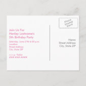 Carte Postale Macarons + Tea Party Invitation (Dos)
