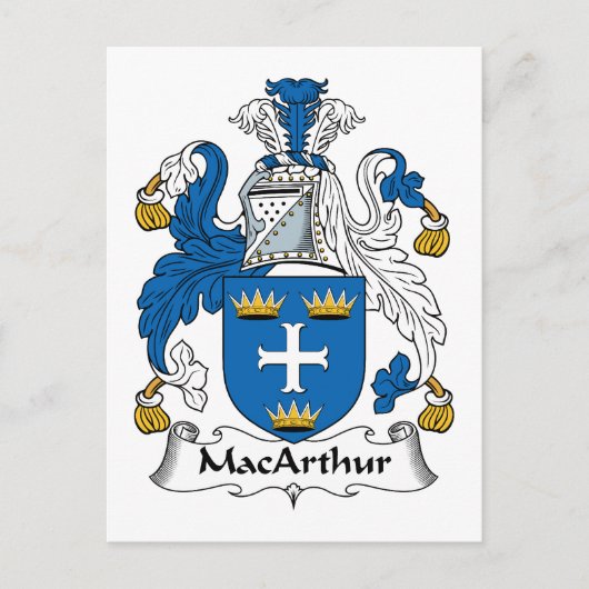 Carte Postale MacArthur Family Crest (Devant)