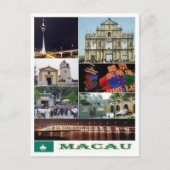 Carte Postale Macau - Macao - Mosaïque - (Devant)