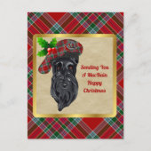 Carte postale MacBain Clan Badge & Tartan Christma (Devant)