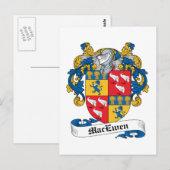 Carte Postale MacEwen Family Crest (Devant / Derrière)