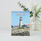 Carte Postale Machias Seal Island Lighthouse, Nouveau-Brunswick  (Debout devant)