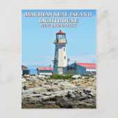 Carte Postale Machias Seal Island Lighthouse, Nouveau-Brunswick (Devant)