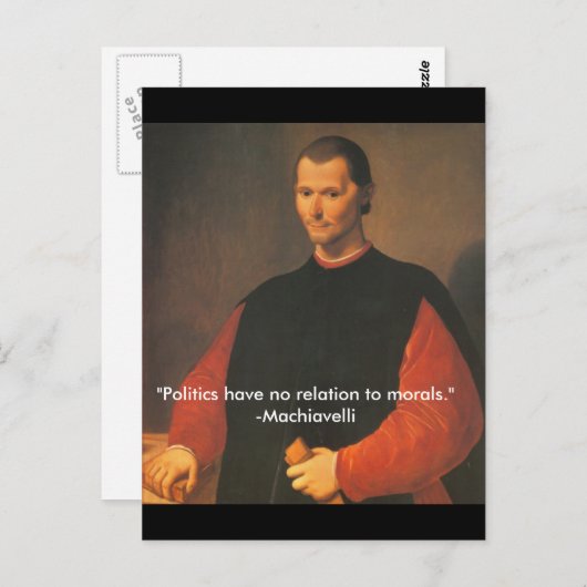 Carte Postale Machiavelli 2 (Devant / Derrière)