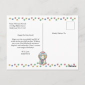 Carte Postale Machine à Balle de Gomme de Premier Anniversaire D (Dos)