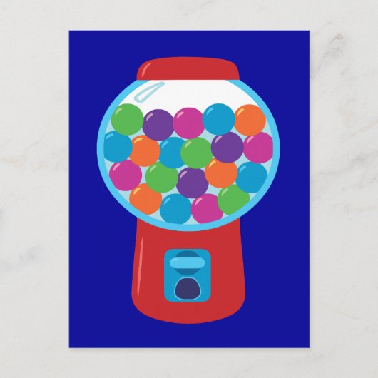 Carte Postale Machine à bonbons Gumball (Devant)