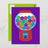 Carte Postale Machine à bonbons Gumball (Devant / Derrière)