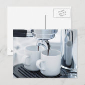 Carte Postale Machine à café Espresso (Devant / Derrière)