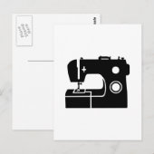 Carte Postale Machine à coudre (Devant / Derrière)