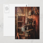 Carte Postale Machine à coudre - Machine à coudre pour la fabric (Devant / Derrière)