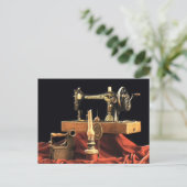 Carte Postale Machine à coudre vintage (Debout devant)