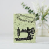 Carte Postale Machine à coudre vintage French Chic (Debout devant)