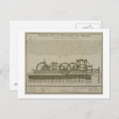 Carte Postale Machine à eau à Marly, c.1715 (gravure) (Devant / Derrière)