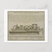 Carte Postale Machine à eau à Marly, c.1715 (gravure) (Devant)