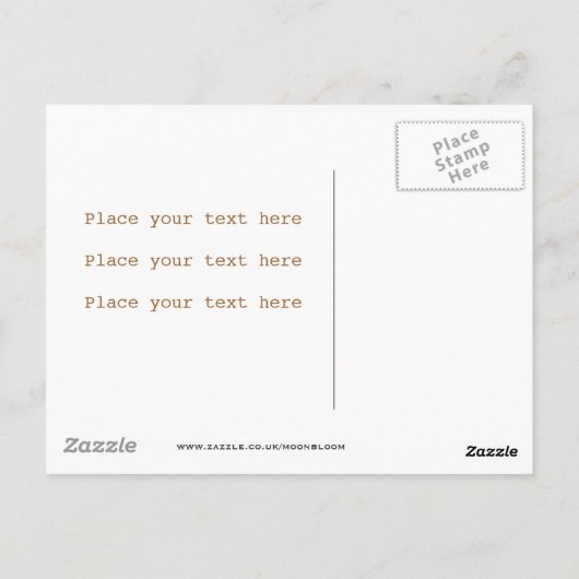 Carte Postale Machine à écrire (Dos)