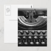 Carte Postale Machine à écrire (Devant / Derrière)