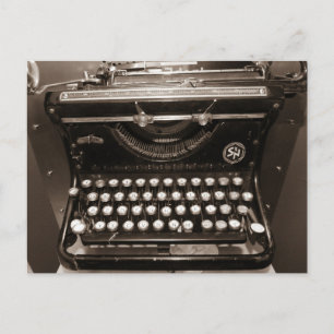 Carte Postale Machine à écrire