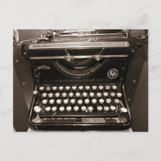 Carte Postale Machine à écrire (Devant)