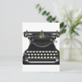 Carte Postale Machine à écrire antique (Debout devant)