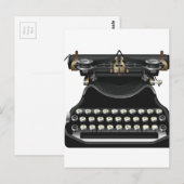 Carte Postale Machine à écrire antique (Devant / Derrière)
