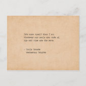 Carte Postale Machine à écrire Emily Bronte Nos âmes sont faites (Devant)