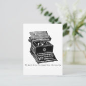 Carte Postale Machine à écrire, le Fox rapide de brun… (Debout devant)