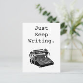 Carte Postale Machine à écrire vintage (Debout devant)