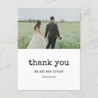 Machine à écrire vintage mariage photo merci