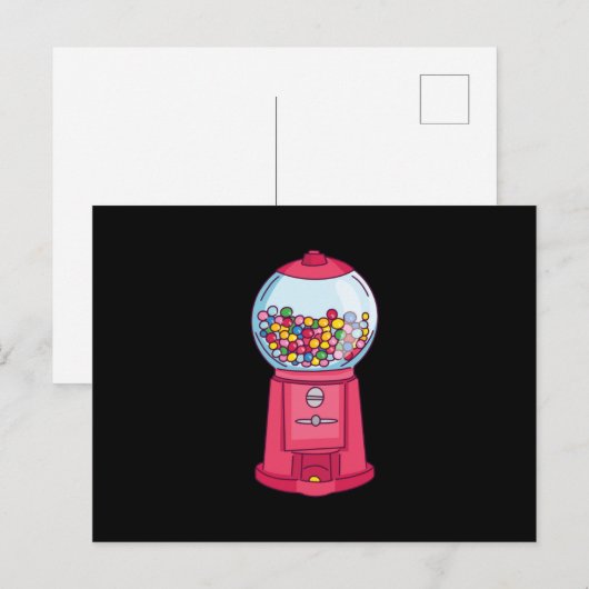 Carte Postale Machine à gogo (Devant / Derrière)