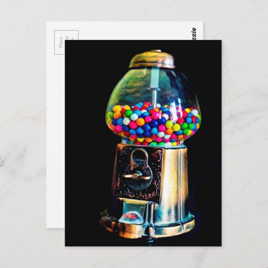 Carte Postale Machine à gumball (Devant / Derrière)
