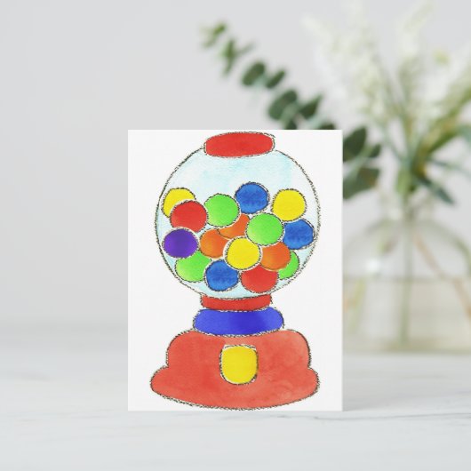 Carte Postale Machine à gumball (Debout devant)