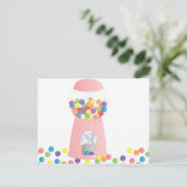 Carte Postale Machine à gumball rose (Debout devant)