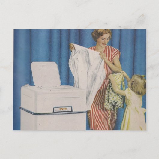 Carte postale Machine à laver (Devant)