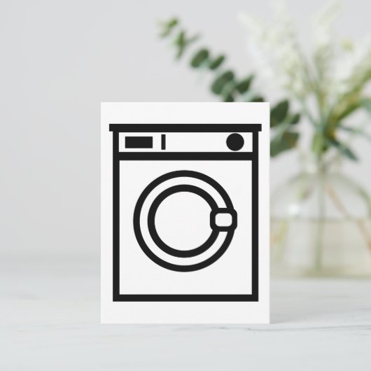 Carte Postale Machine à laver (Debout devant)