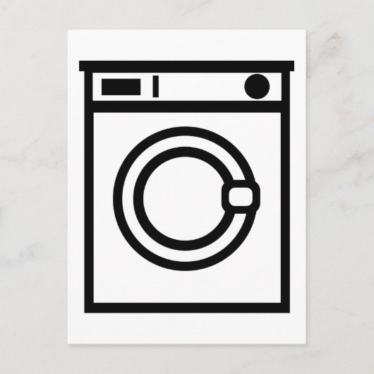 Carte Postale Machine à laver (Devant)