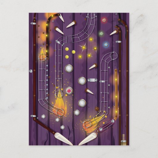 Carte Postale Machine à Pinball (Devant)