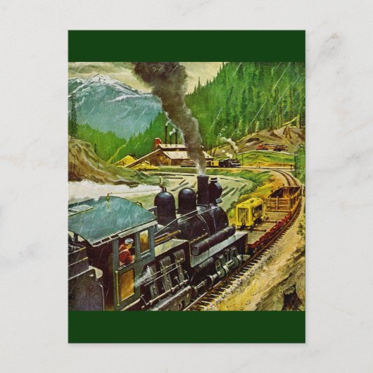 Carte Postale Machine à vapeur (Devant)