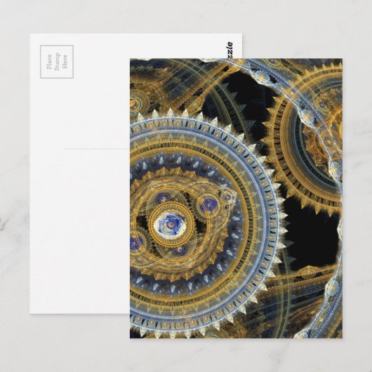 Carte Postale Machine à vapeur (Devant / Derrière)