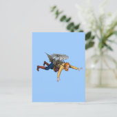 Carte Postale Machine à vol Vintage Steampunk (Debout devant)