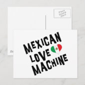 Carte Postale Machine amoureuse mexicaine (Devant / Derrière)