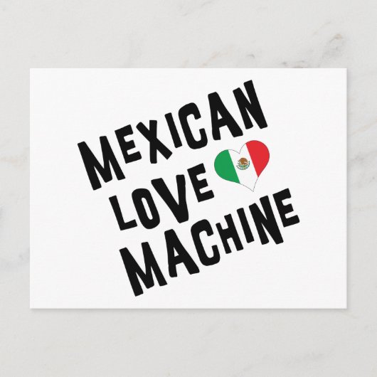 Carte Postale Machine amoureuse mexicaine (Devant)