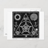 Carte Postale Machine de cuisine : Le triangle de l'art (Devant / Derrière)