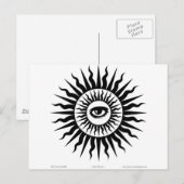 Carte Postale Machine de cuisine : Sunburst : Oeil (Devant / Derrière)