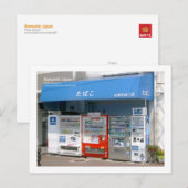 Carte Postale Machine de vente de cigarettes, Japon (Devant / Derrière)