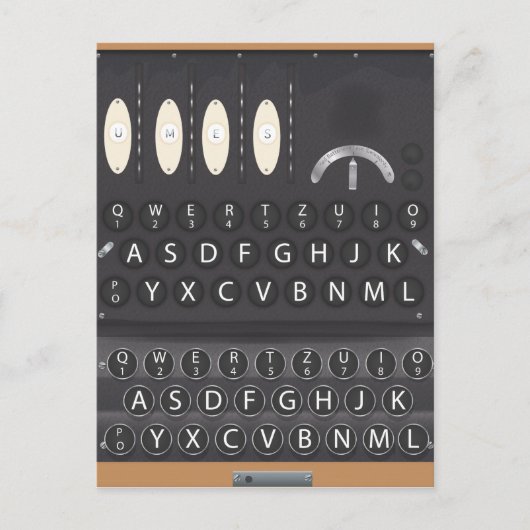 Carte Postale Machine Enigma (Devant)