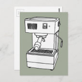 Carte Postale Machine Espresso (Devant / Derrière)