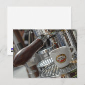 Carte Postale Machine expresso (Devant / Derrière)